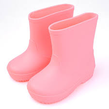بوت rain boot   وارداتى رنگ صورتى سايز 1٥ سانت